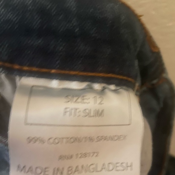 Ring of Fire boy’s blue jeans, style Speedy slim fit stretch Moto jeans size 12 - Picture 5 of 6